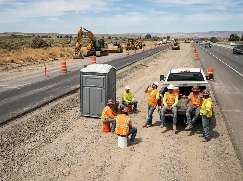 highway-road-construction-crew-007 — frequently asked questions, Porta Potty and Restroom Rentals in Santa Claus, IN